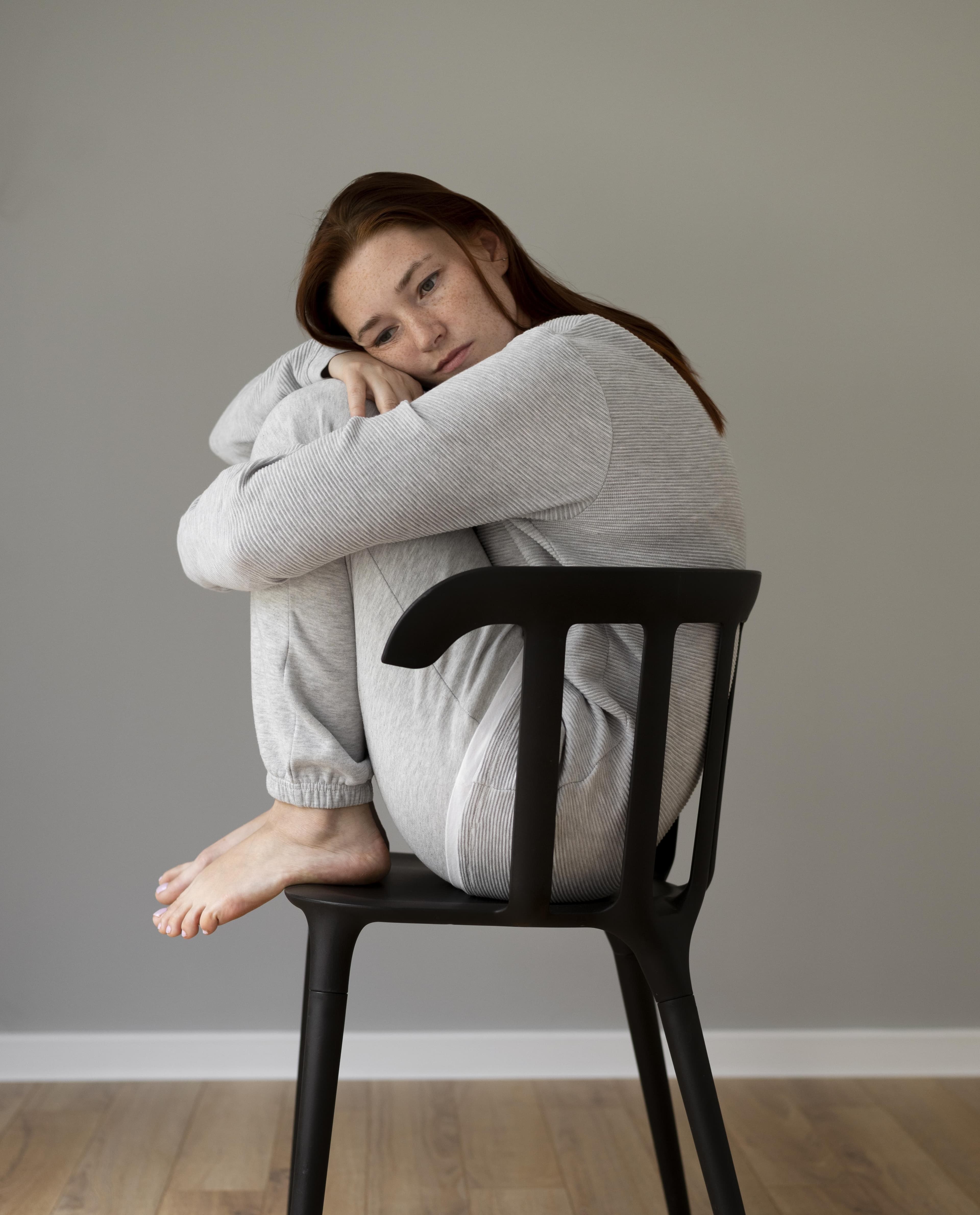 an extremely stressed woman